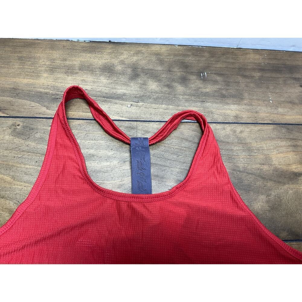 Fabletics Cashel Tank Top Mesh Logo Racerback Red Size Large NWT - Picture 2 of 10